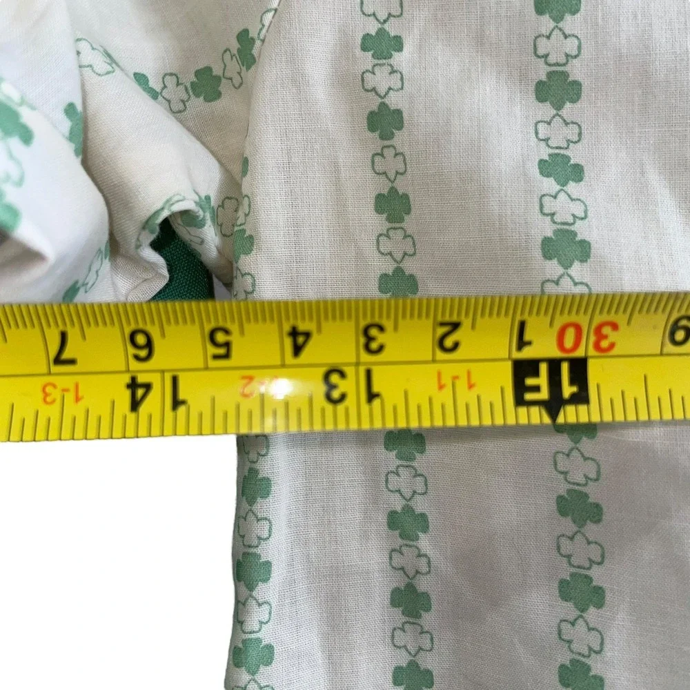Vintage Official Girl Scout 70s Uniform‎ 3 Piece Set Juniors Size 8-10 Clover